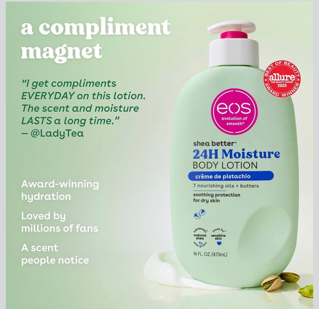 EOS CRÈME DE PISTACHIO LOTION