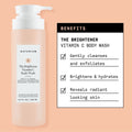 Naturium The Brightener Vitamin C Body Wash, Gentle Cleanser for Smoother-Looking Skin, Removes Dirt, Oil & Other Impurities, 16.9 oz