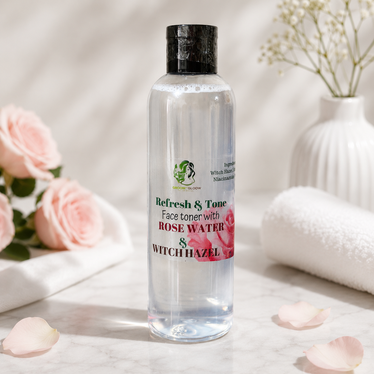 Rose Water & Witch hazel Face Toner 4oz