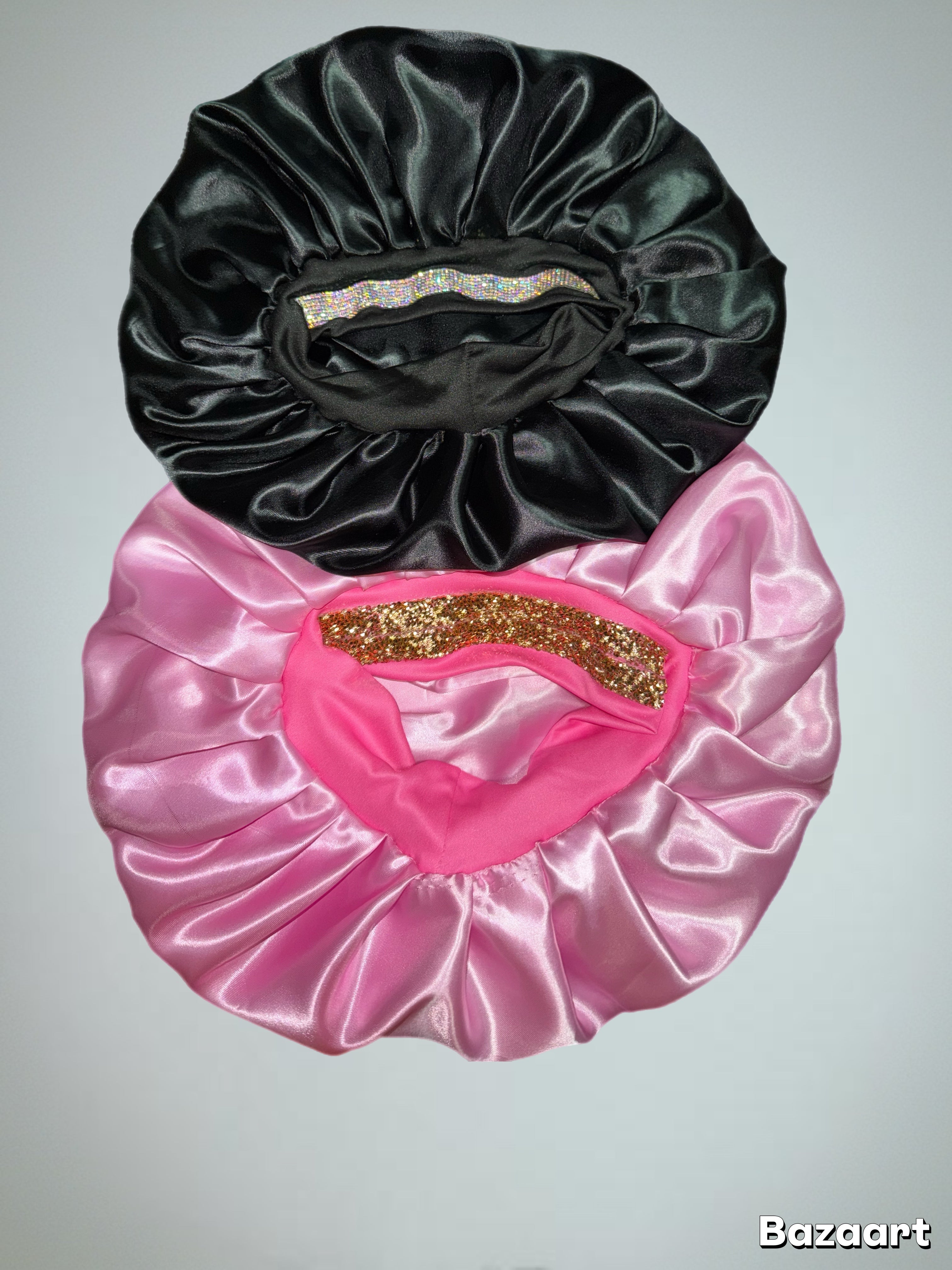Rhinestone Silk Hair bonnet